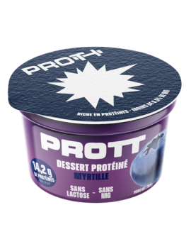 Bosbessen-eiwityoghurt...