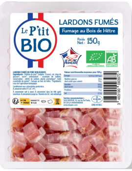 Lardons fumés (150 gr)